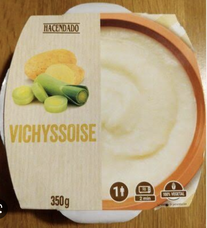 PISTO DE VERDURAS CON SALMON EN CONSERVA Y VICHYSSOISE